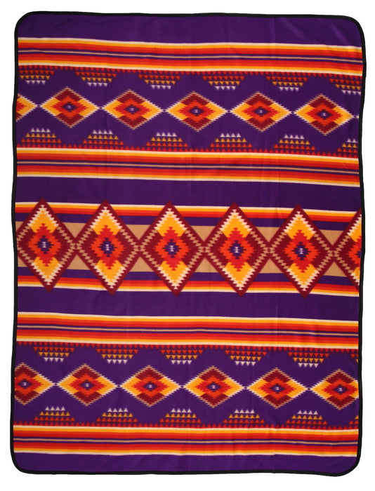 60x80 Fleece Tribal Lodge Blanket