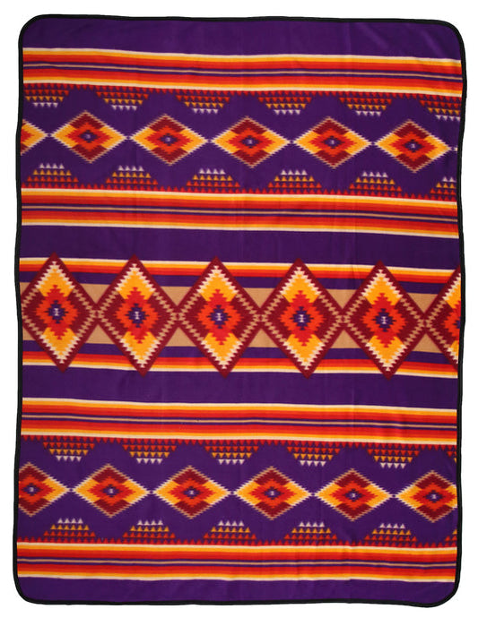60x80 Fleece Tribal Lodge Blanket